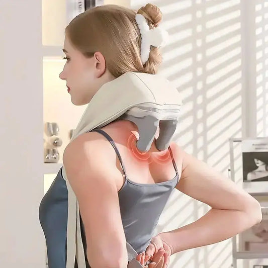 Revolutionary Wireless Neck and Shoulder Massager with Soothing Heat and Advanced Bionic Kneading Technology for Ultimate Relaxation