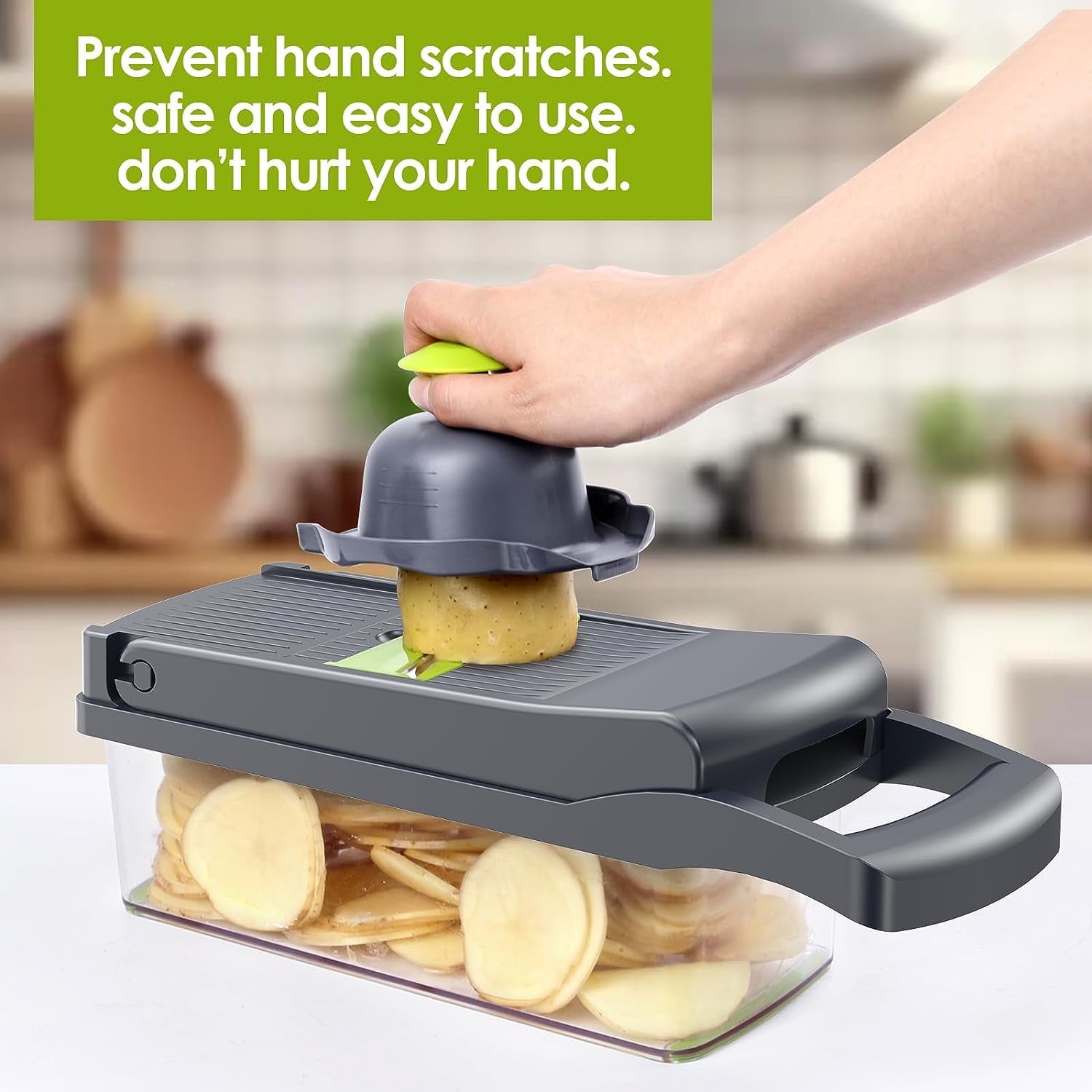 Ultimate 12-in-1 Vegetable Chopper - Multifunctional Slicer and Dicer with 8 Stainless Steel Blades for Effortless Food Prep