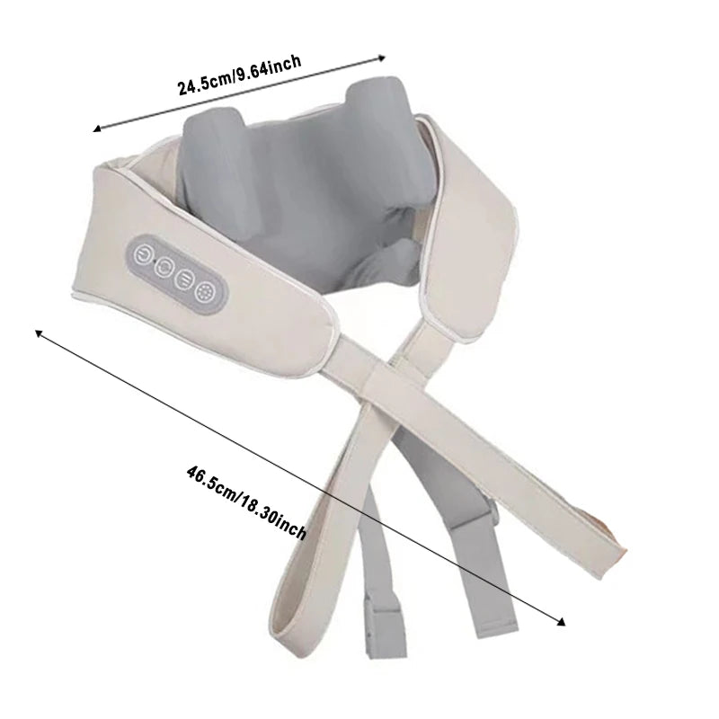 Revolutionary Wireless Neck and Shoulder Massager with Soothing Heat and Advanced Bionic Kneading Technology for Ultimate Relaxation