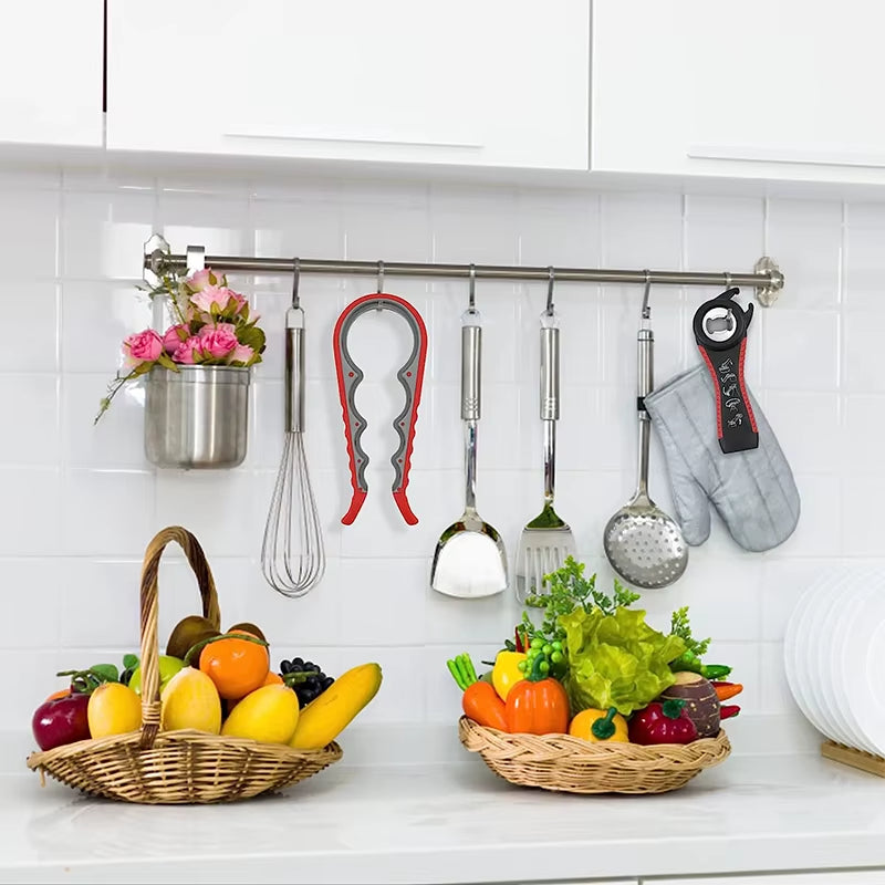 Effortless 5-in-1 Easy Grip Can and Bottle Opener - Ideal for Those with Weak Hands, Your Essential Kitchen Tool YY027