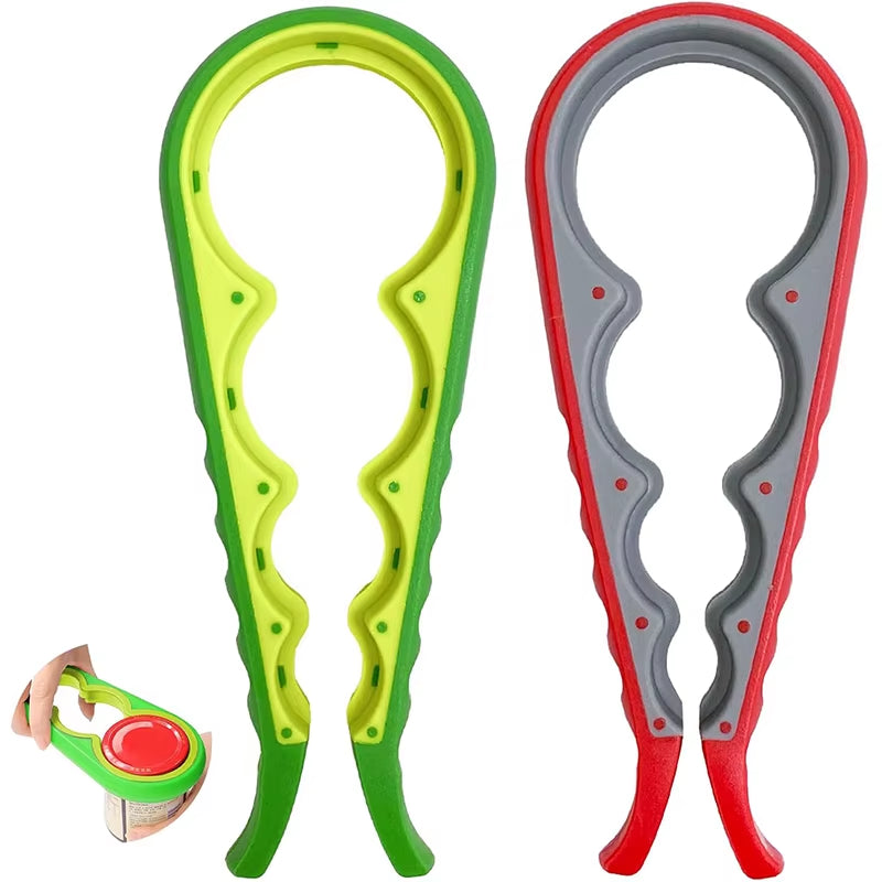 Effortless 5-in-1 Easy Grip Can and Bottle Opener - Ideal for Those with Weak Hands, Your Essential Kitchen Tool YY027