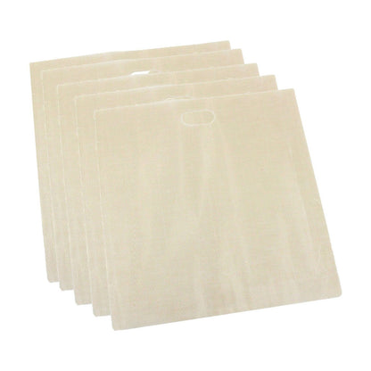 Grilled Cheese & Snack Magic: Non-Stick Reusable Toaster Bags - Set of 5 for Perfectly Toasted Treats!