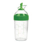 Salad Dressing Shaker Container Bottle Universal Manual Sauces Mixer Juice Mixing Bottle Resistant 8.4With Measurement