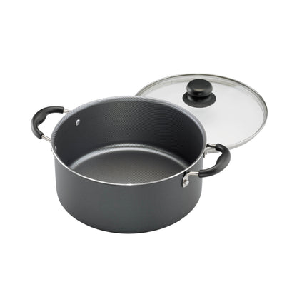 Upgrade Your Cooking Game with the Primaware 18 Piece Non-Stick Cookware Set in Stylish Steel Gray