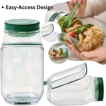 The Linnycore Salad Jar: All-in-One Fresh Lunch System